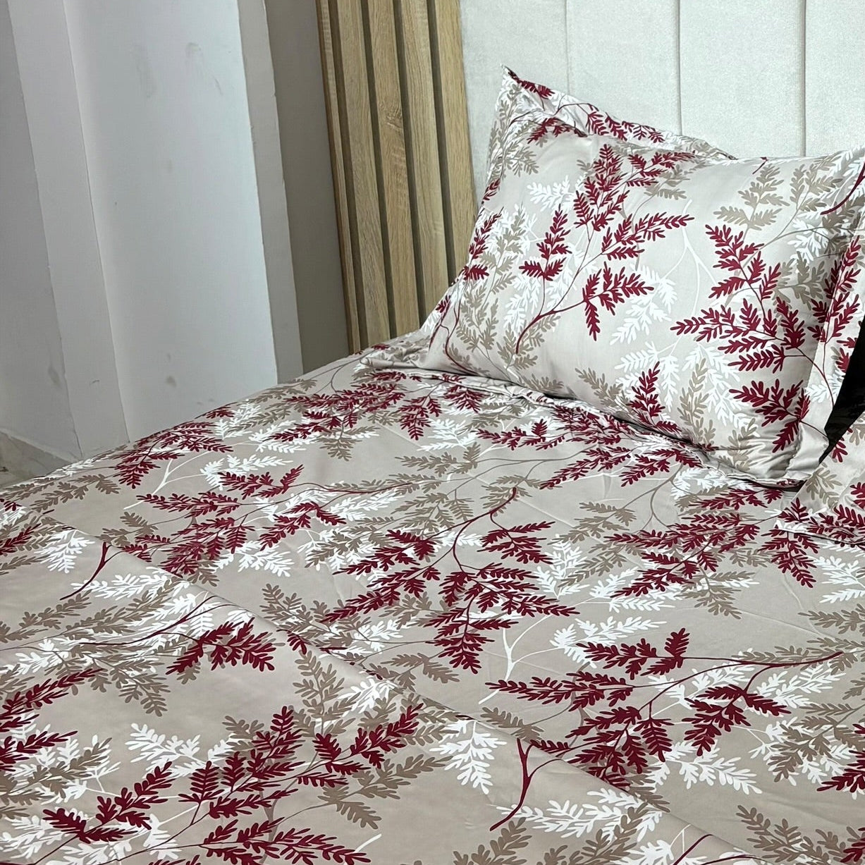 Parure de lit 100% coton pur – Ensemble complet 4 pièces – MBH