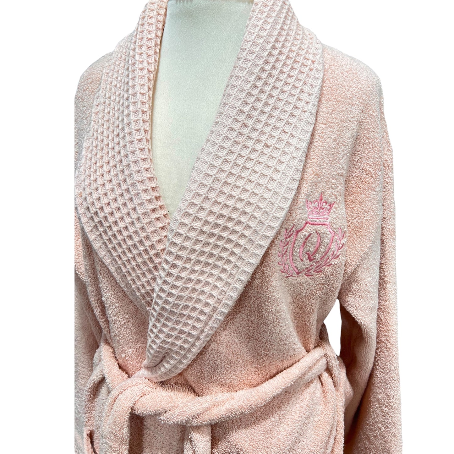 Peignoirs EXCELLENCE ROSE POUDRE – Linge de Bain Luxueux - MBH