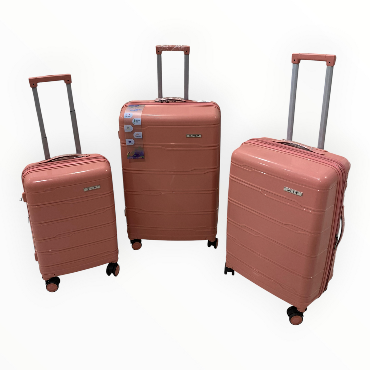 Série de 3 Valises en Polypropylène Incassable - COLISEE standard