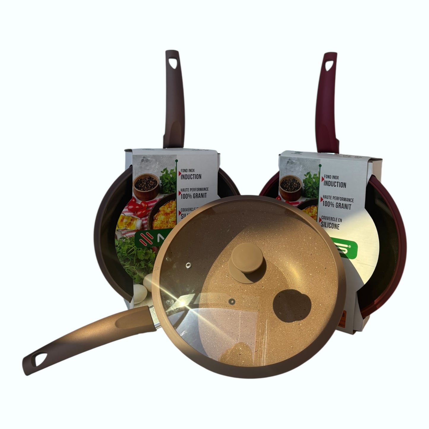 Wok Professionnel 28 cm avec Couvercle – MCS