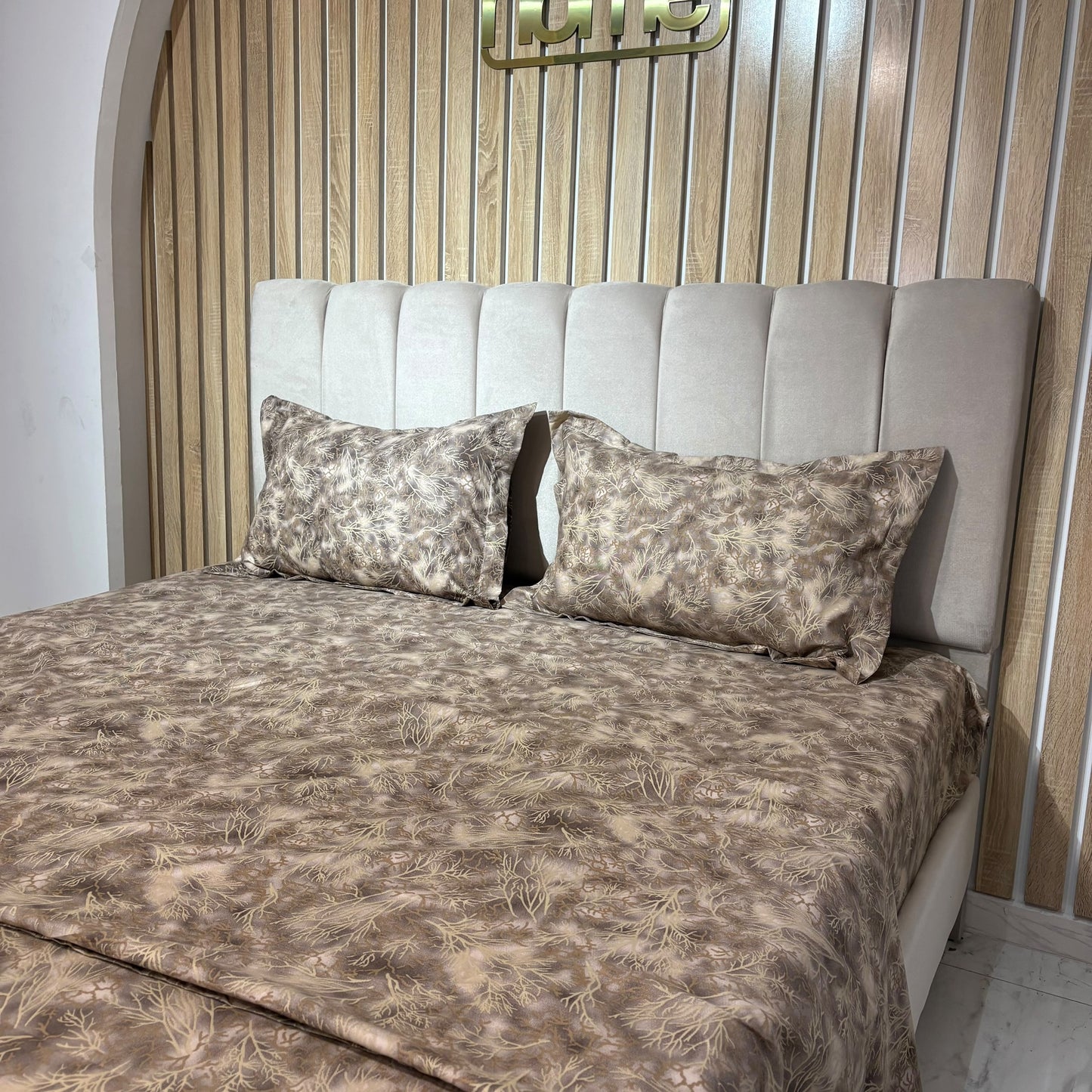 Parure de lit 100% coton pur – Ensemble complet 4 pièces – MBH