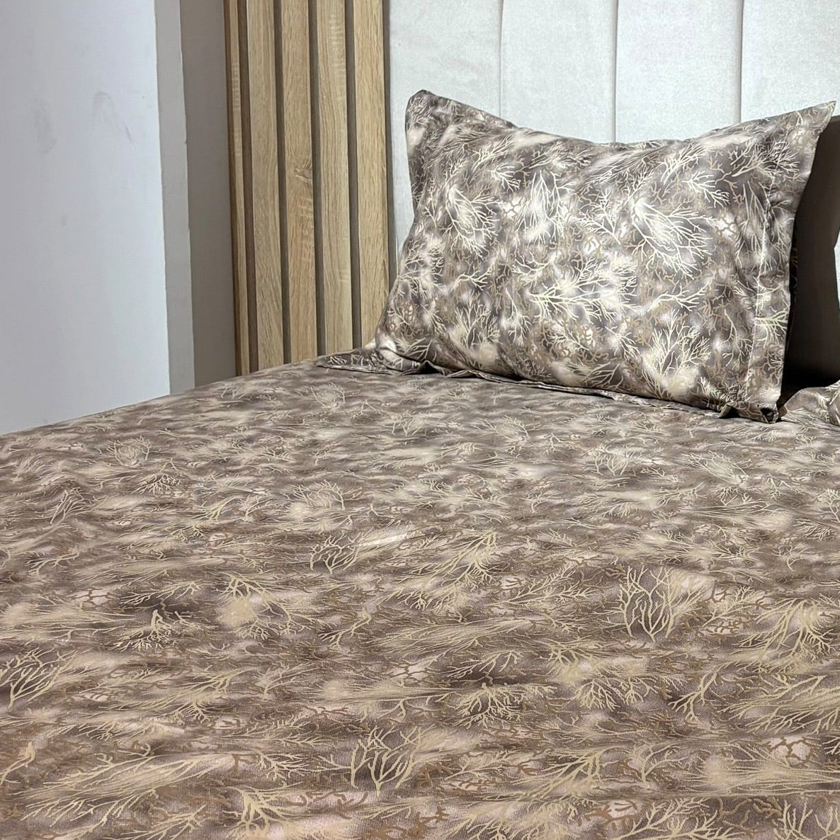 Parure de lit 100% coton pur – Ensemble complet 4 pièces – MBH