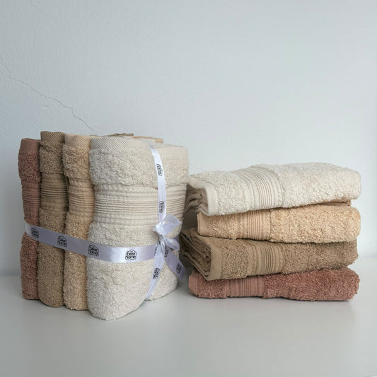 Lot de 4 Serviettes Visage 100% Coton 90x50 cm – MBH