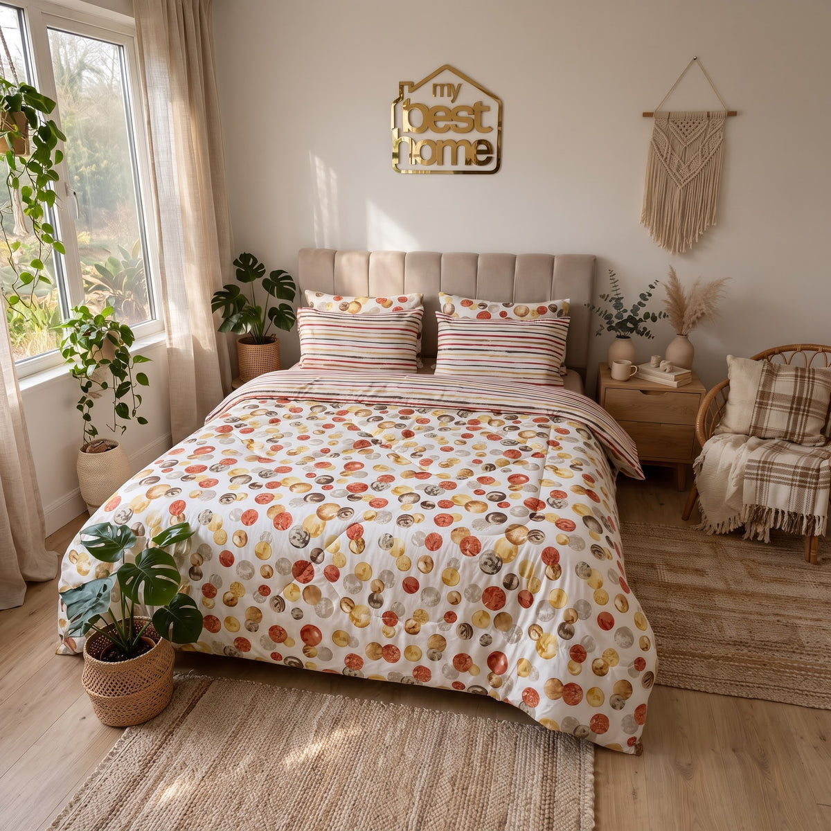 Couette MYBESTHOME-KING SIZE 100% Polycoton