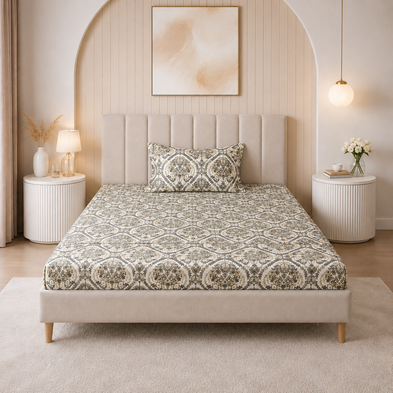 Parure de Lit en Coton Place et demie – MBH