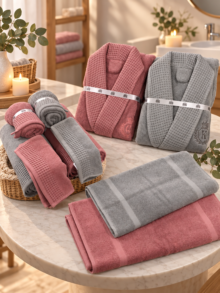 Coffret Excellence MYBESTHOME – 10 pièces | Linge de bain premium MBH