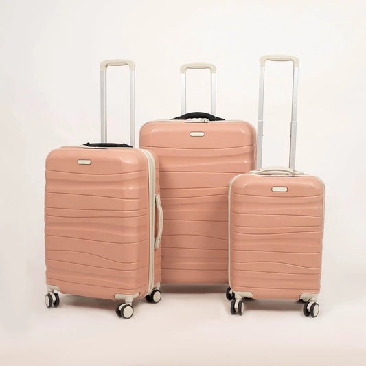 Set de 3 valises Titou SMART - ROSE ACC BEIGE