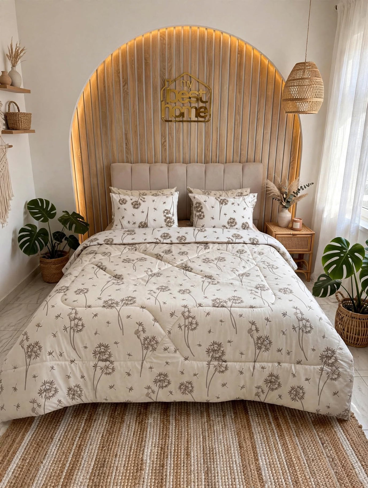 Couette MYBESTHOME-KING SIZE 100% Polycoton