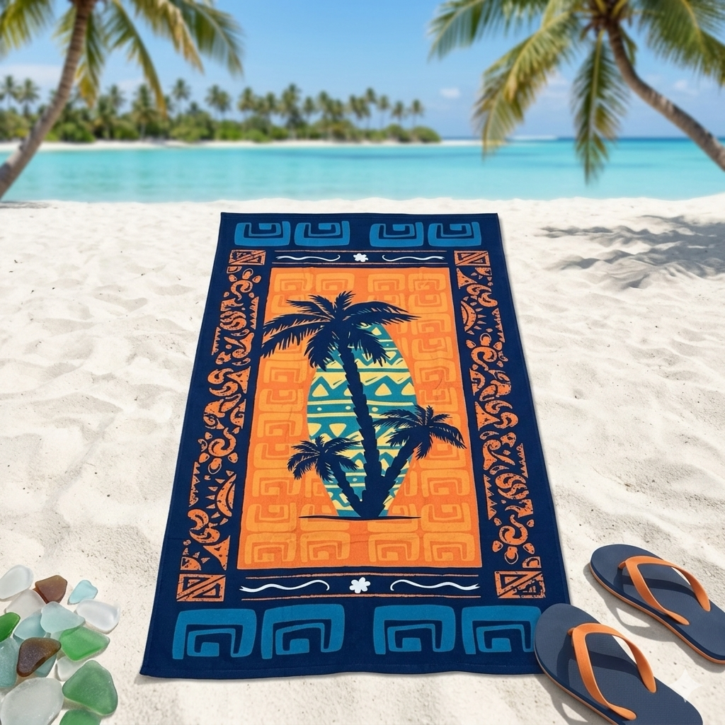 Serviettes de plages PALMES - MBH