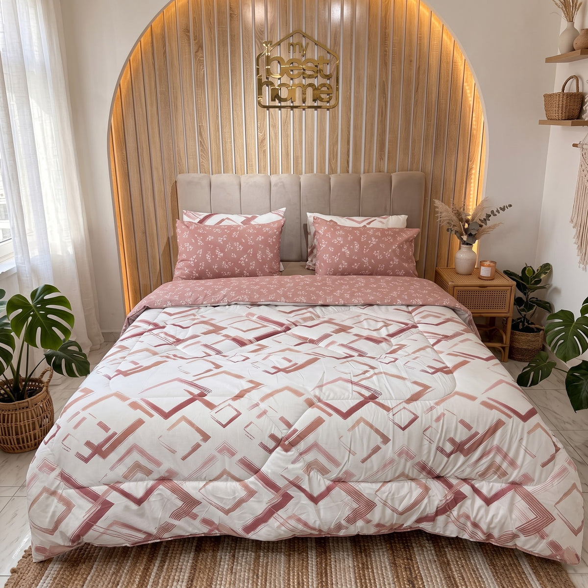 Couette MYBESTHOME-KING SIZE 100% Polycoton
