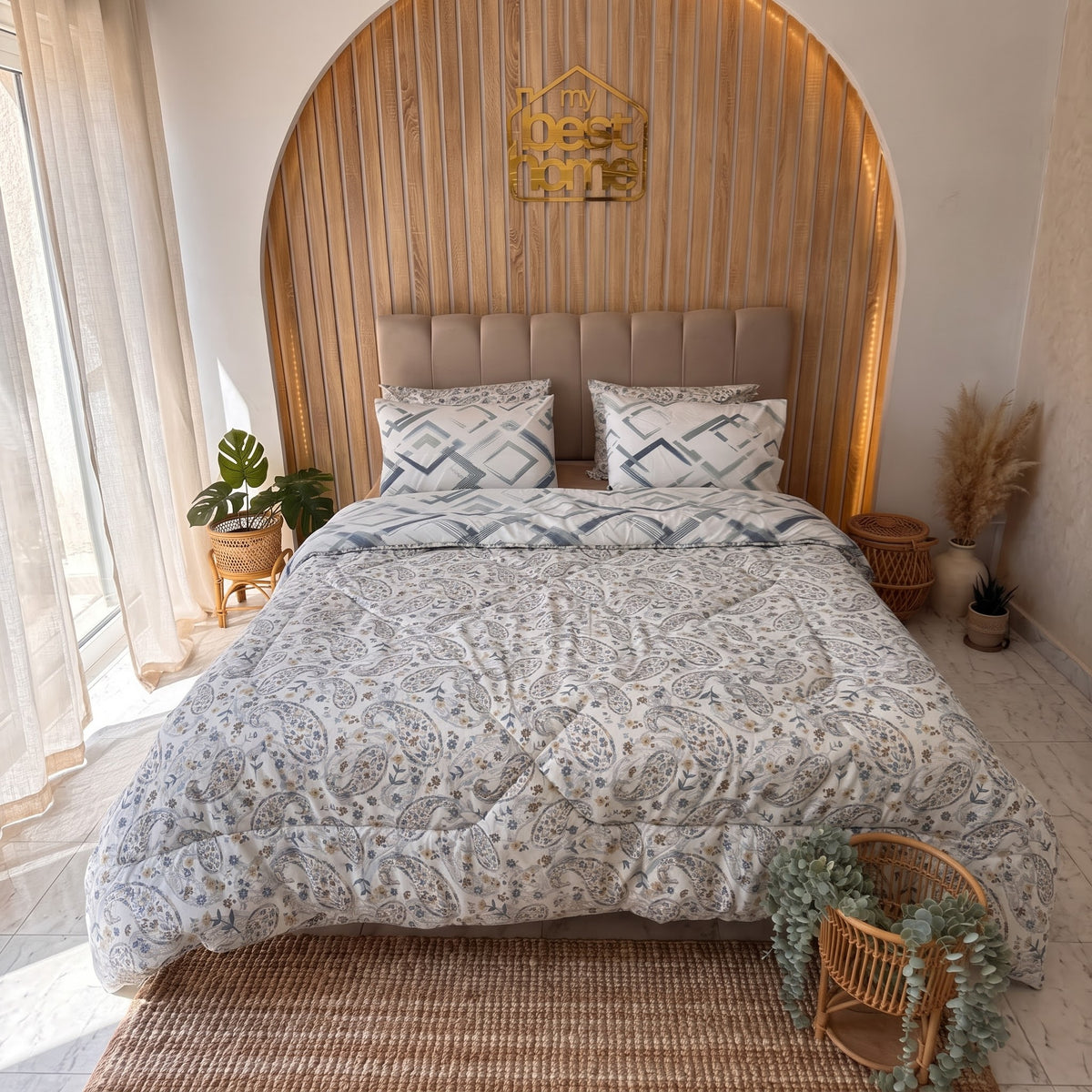 Couette MYBESTHOME-KING SIZE 100% Polycoton