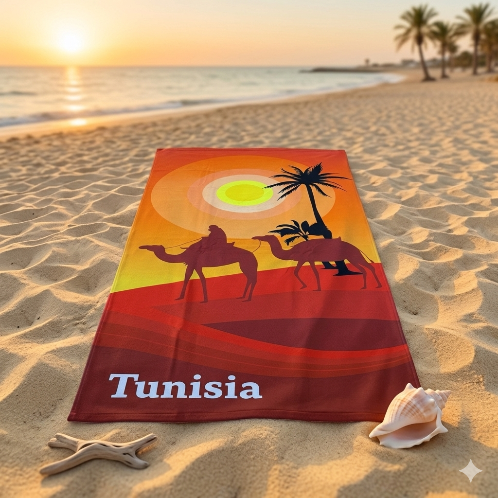 Serviettes de plages PALMES - MBH