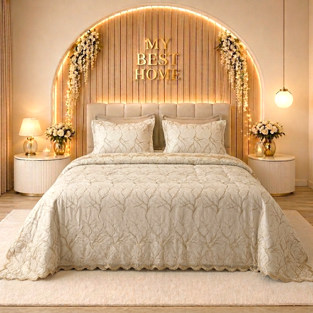 PARURE DE LIT MARIAGE KING SIZE KAMRAYA – MBH