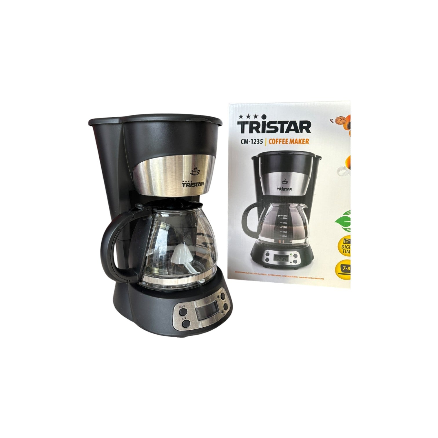 Cafetière Electrique CM-1235 700W Noir - TRISTAR