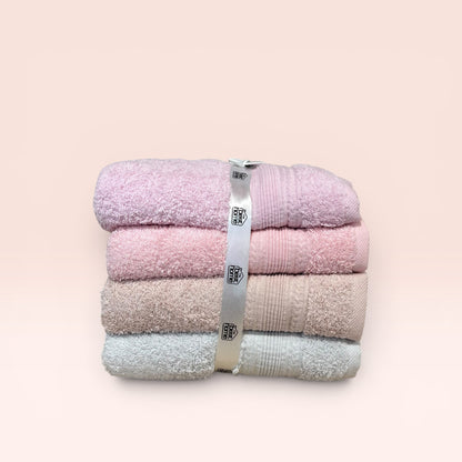 Lot de 4 Serviettes Visage 100% Coton 90x50 cm – MBH