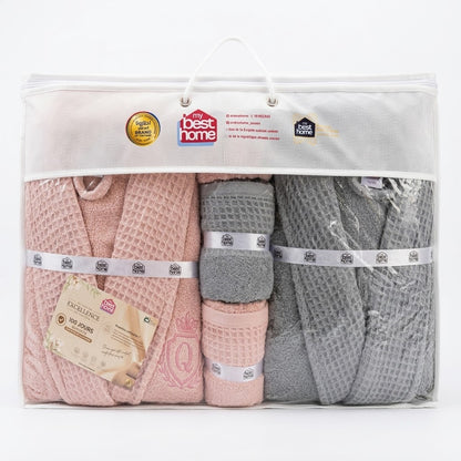 Coffret Excellence MYBESTHOME – 10 pièces | Linge de bain premium MBH