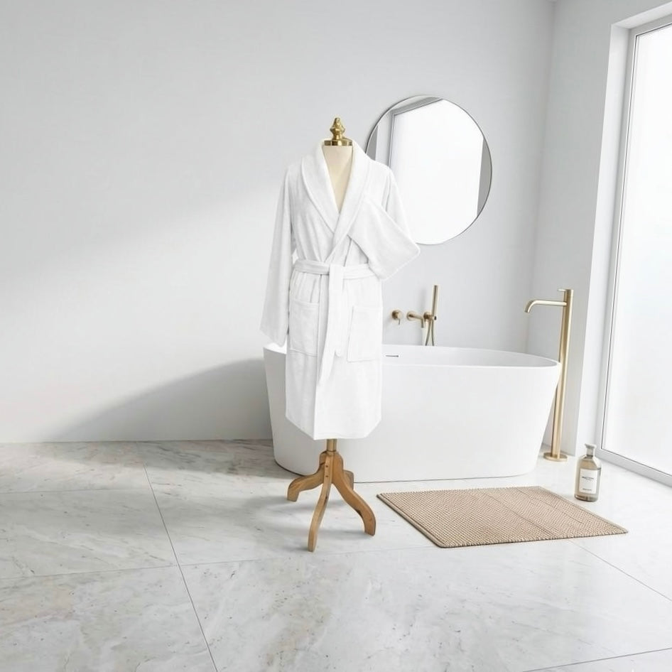Peignoir Unisexe en Coton Pur – MBH