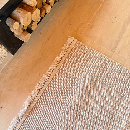 Tapis de Salon Bouclette Crème – MBH