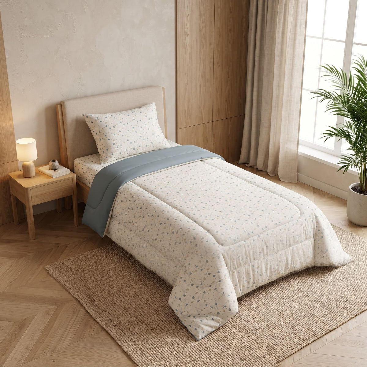 Couette Une place & demie + Parure hasard 3 pièces offerte