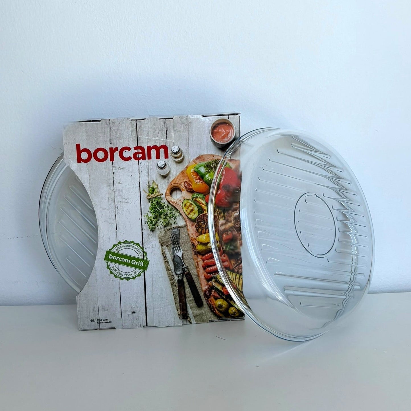 Plat à Four Rond en Verre – MBH