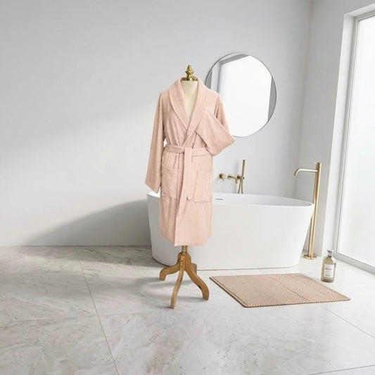 Peignoir Unisexe en Coton Pur – MBH