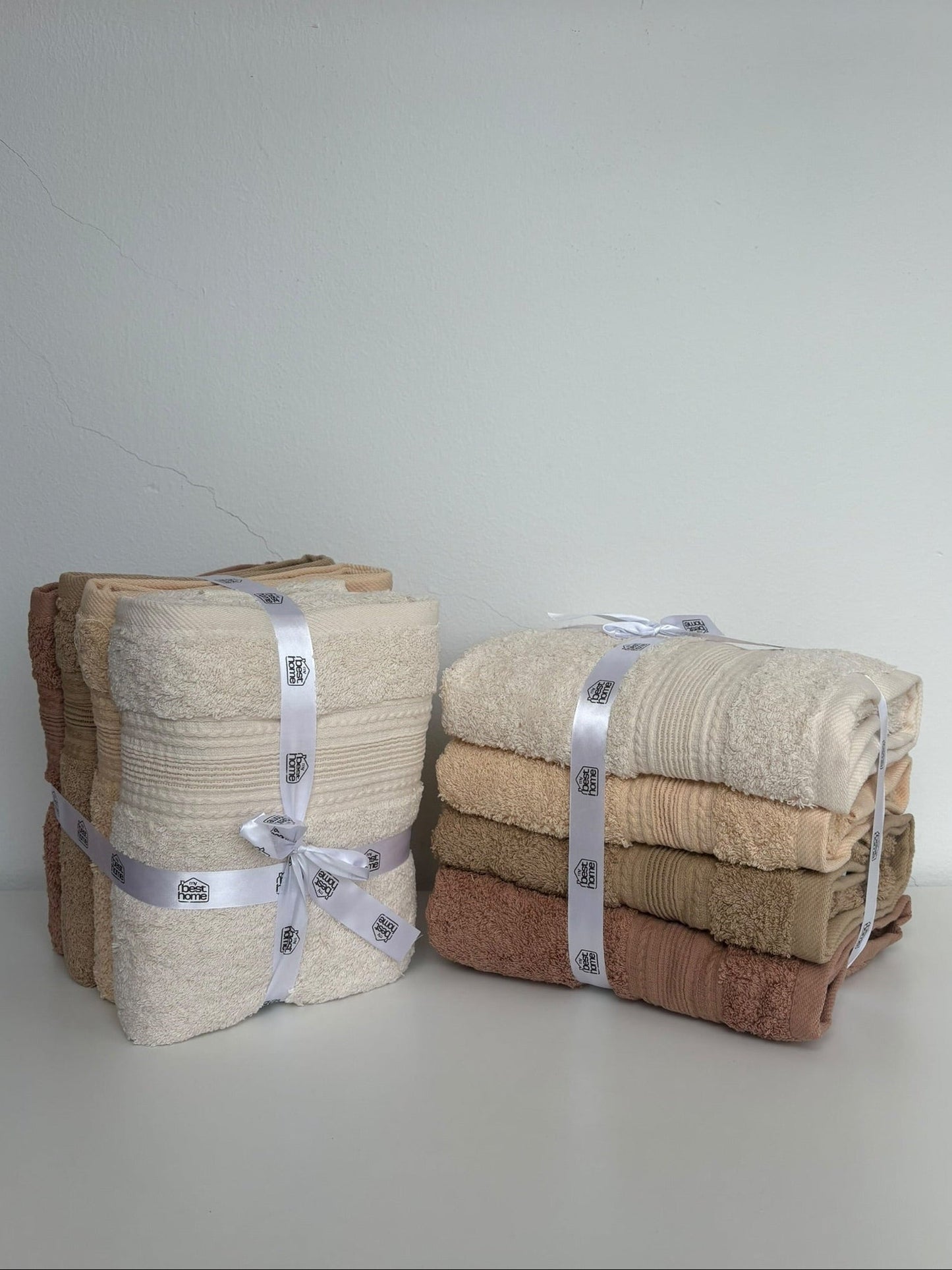 Lot de 4 Serviettes Visage 100% Coton 90x50 cm – MBH