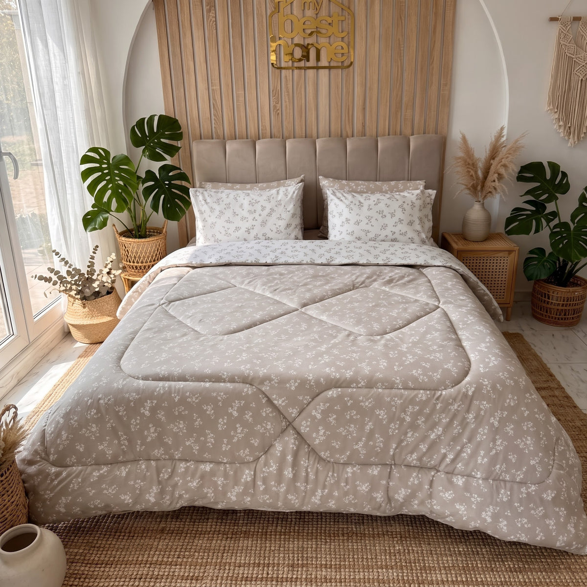 Couette MYBESTHOME-KING SIZE 100% Polycoton