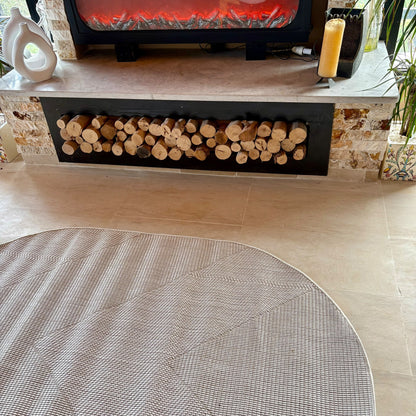 Tapis Ovale Bouclette Crème – MBH