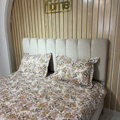 Parure de lit 100% coton pur – Ensemble complet 4 pièces – MBH