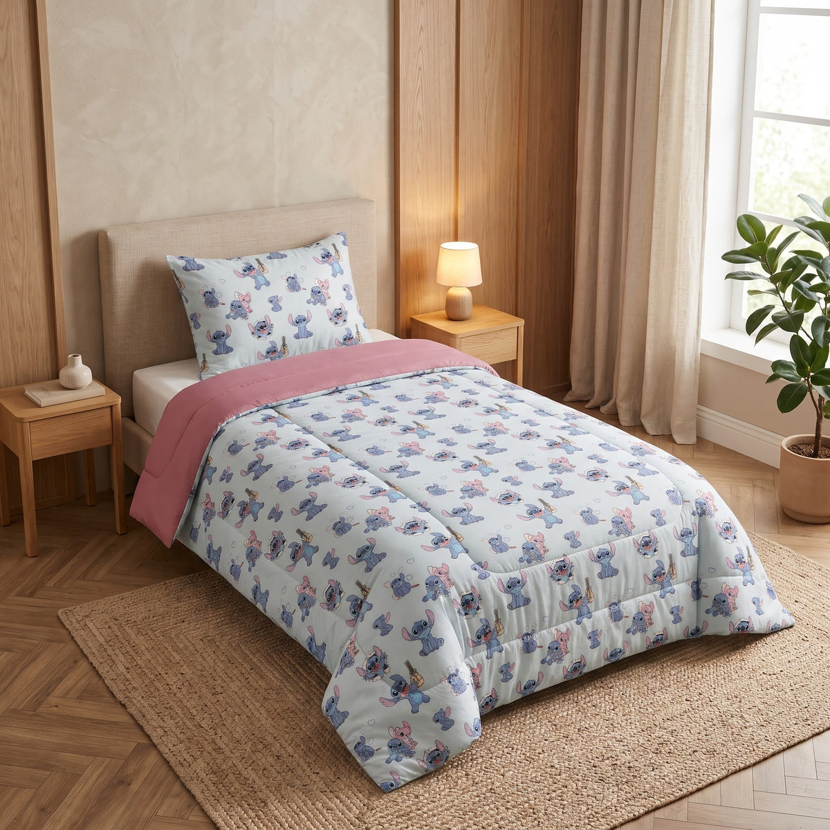 Couette Une place & demie + Parure hasard 3 pièces offerte
