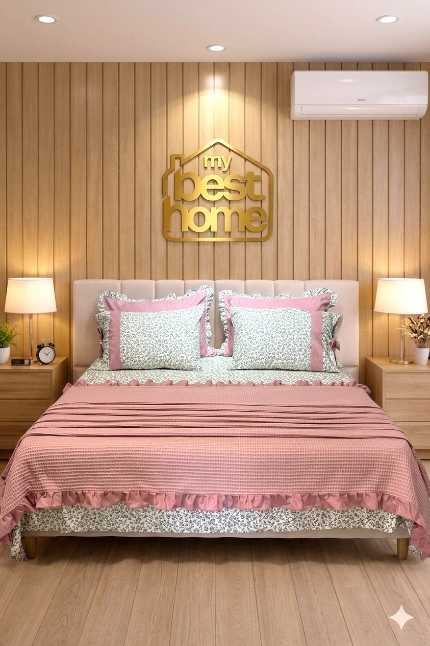 Parure de lit complète PRESTIGE – 7 pièces en coton peigné | My Best Home