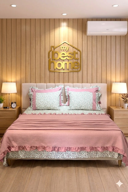 Parure de lit complète PRESTIGE – 7 pièces en coton peigné | My Best Home