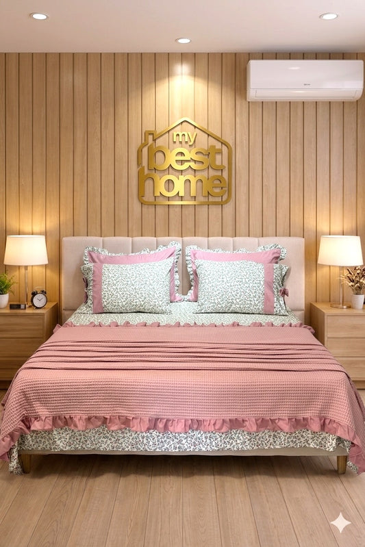 Parure de lit complète PRESTIGE – 7 pièces en coton peigné | My Best Home