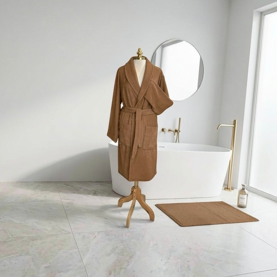 Peignoir Unisexe en Coton Pur – MBH
