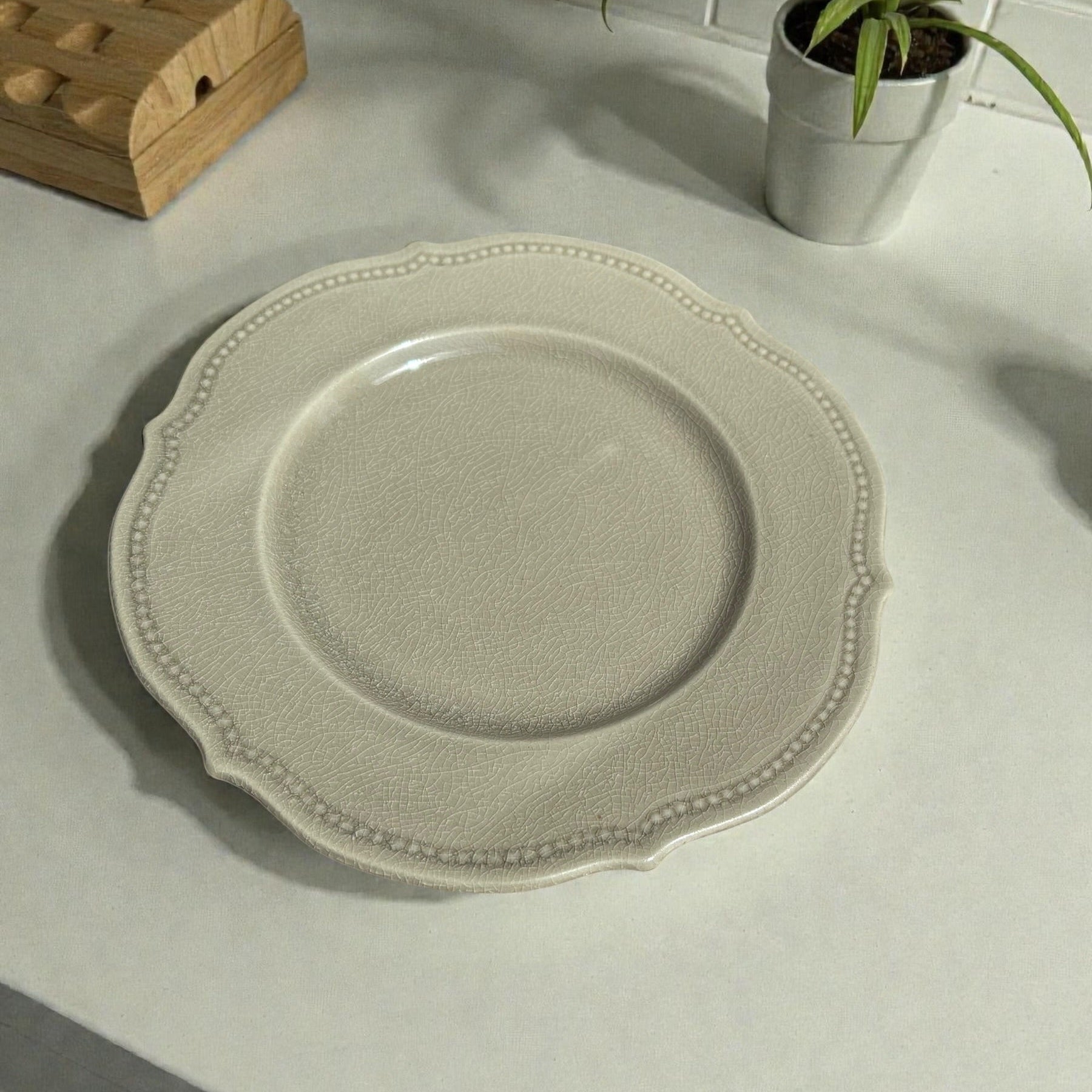 Assiette Plate mathilde Lin céladon