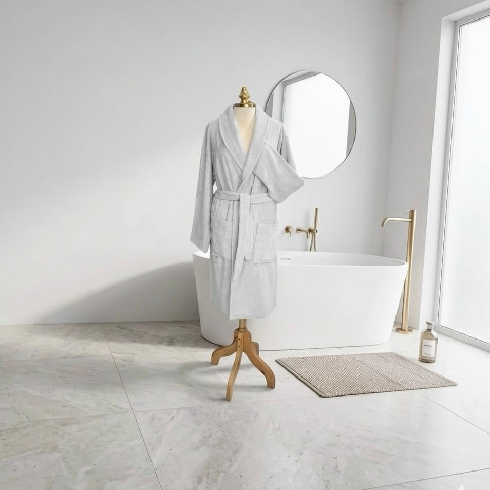 Peignoir Unisexe en Coton Pur – MBH