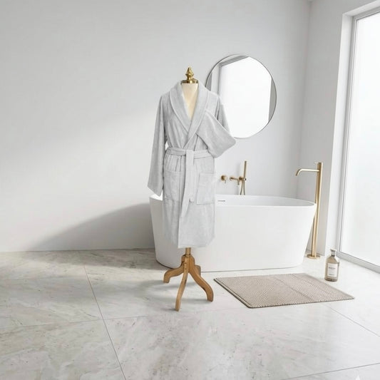 Peignoir Unisexe en Coton Pur – MBH