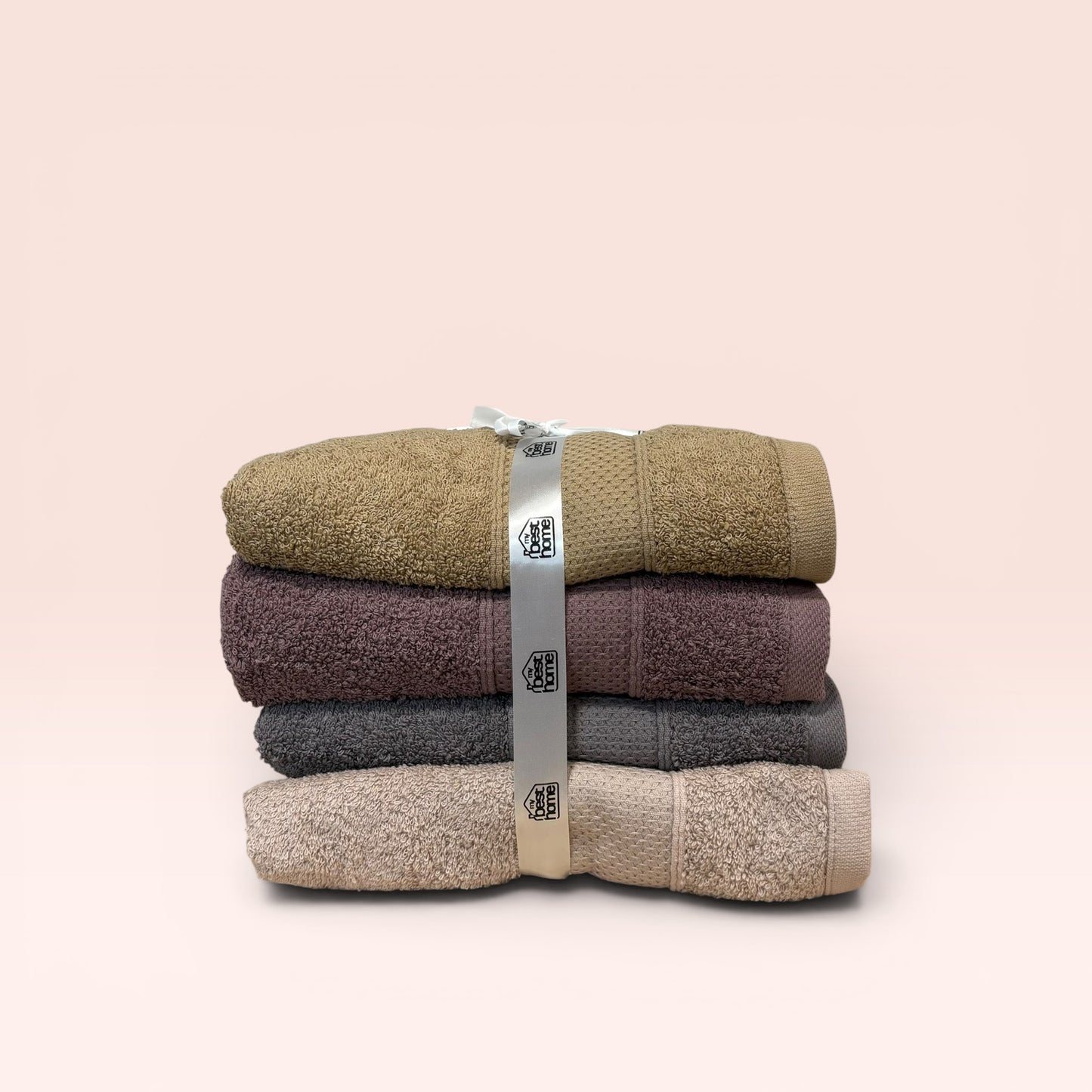 Lot de 4 Serviettes Visage 100% Coton 90x50 cm – MBH
