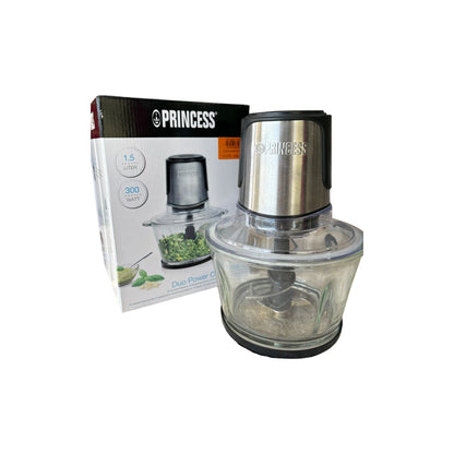 Mini Hachoir PRINCESS Duo XL 1.5L 300w - Inox