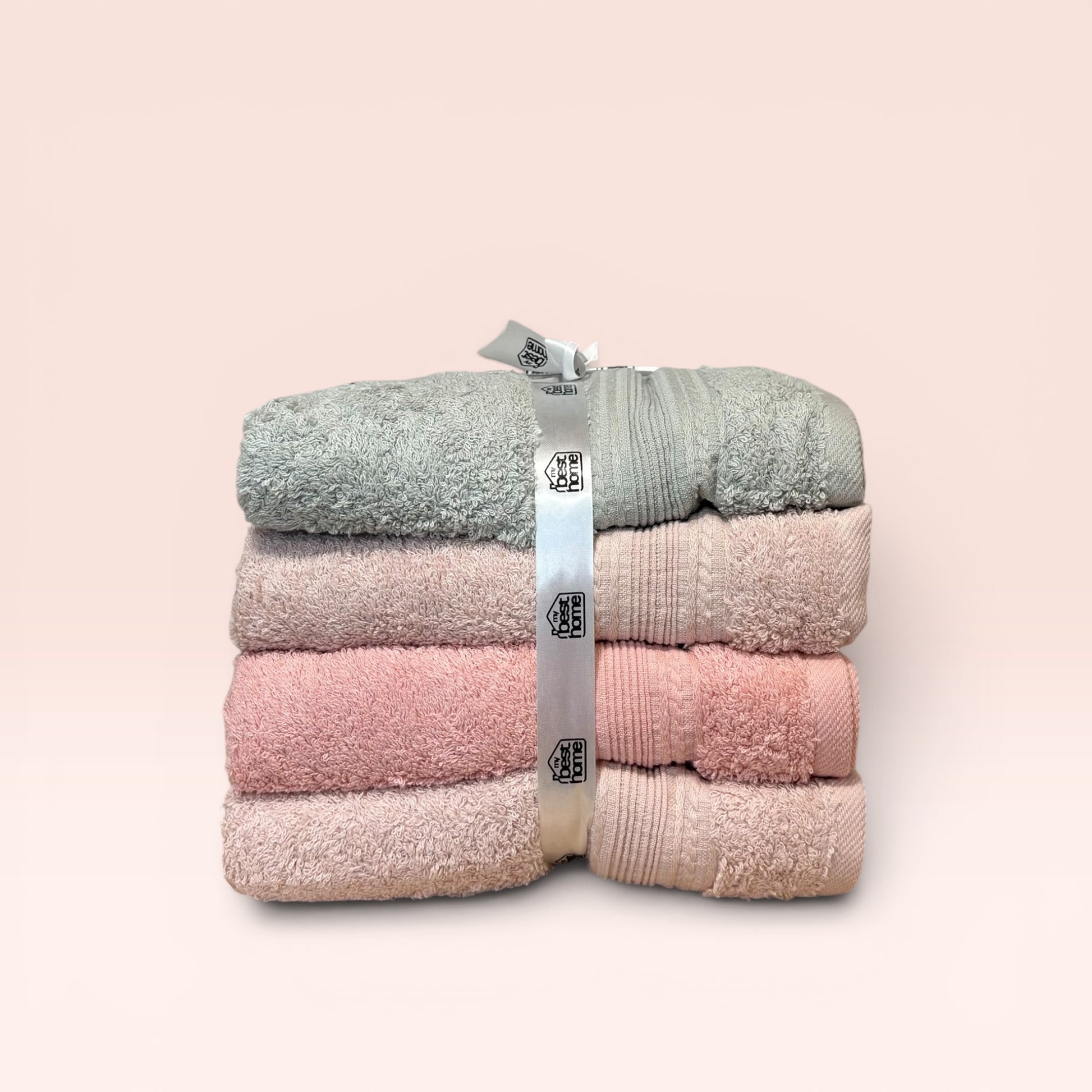 Lot de 4 Serviettes Visage 100% Coton 90x50 cm – MBH