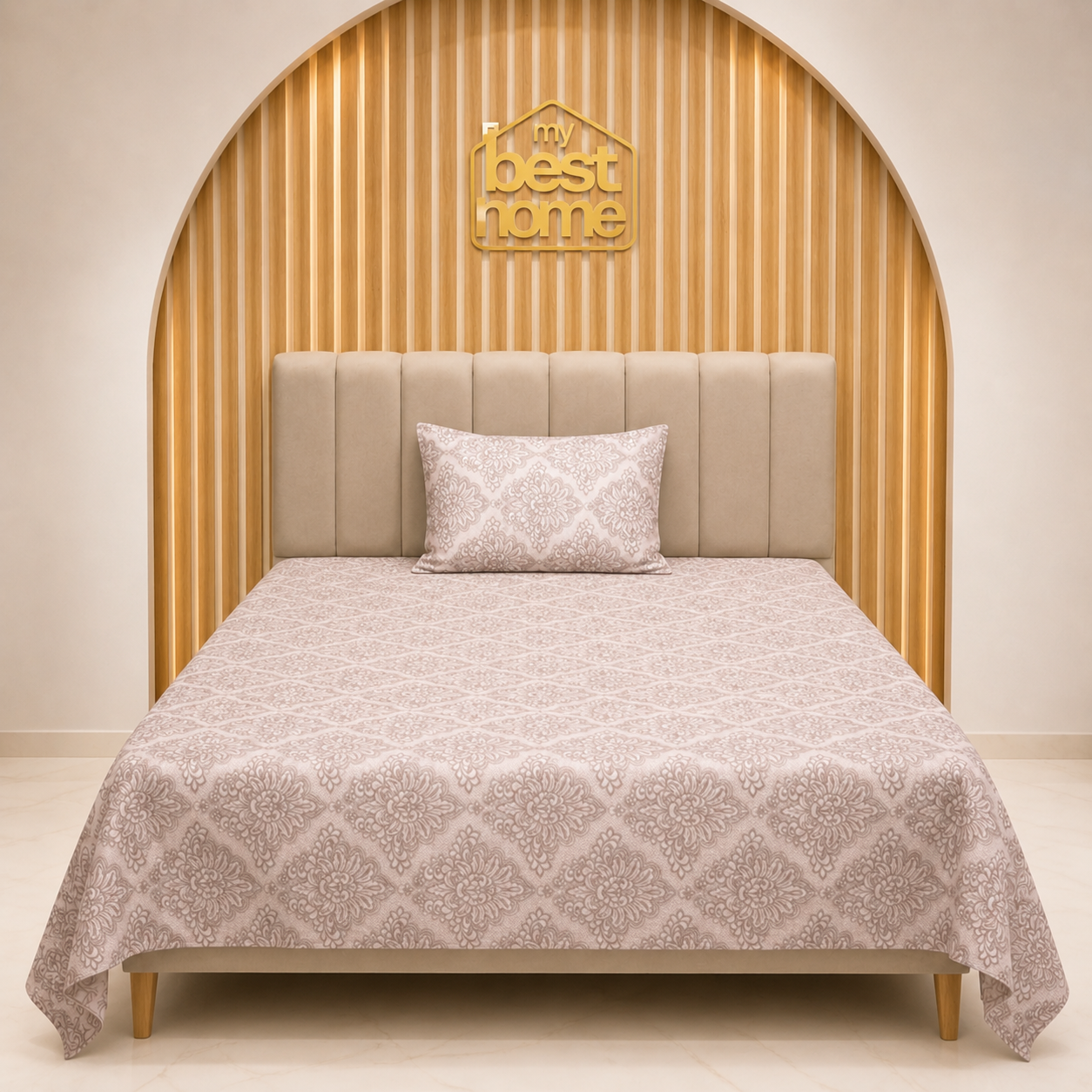 Ensemble de literie 170x220 cm | Drap plat + taie d’oreiller - MBH