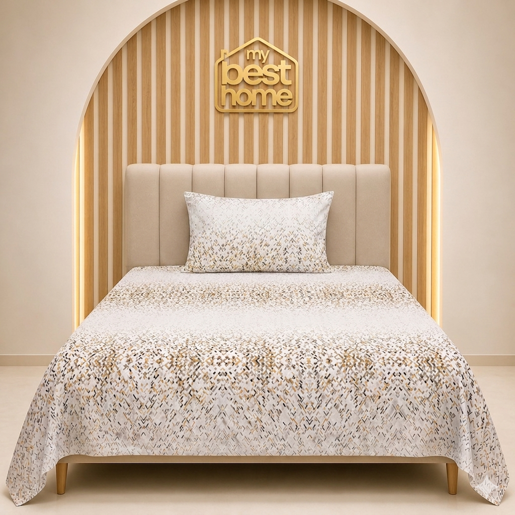 Ensemble de literie 170x220 cm | Drap plat + taie d’oreiller - MBH