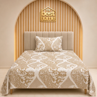 Ensemble de literie 170x220 cm | Drap plat + taie d’oreiller - MBH