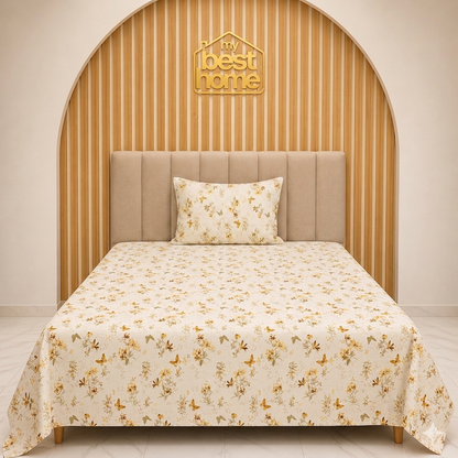 Ensemble de literie 170x220 cm | Drap plat + taie d’oreiller - MBH