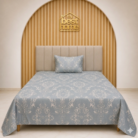 Ensemble de literie 170x220 cm | Drap plat + taie d’oreiller - MBH