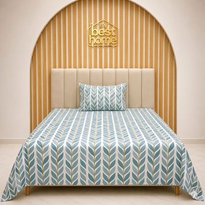 Ensemble de literie 170x220 cm | Drap plat + taie d’oreiller - MBH