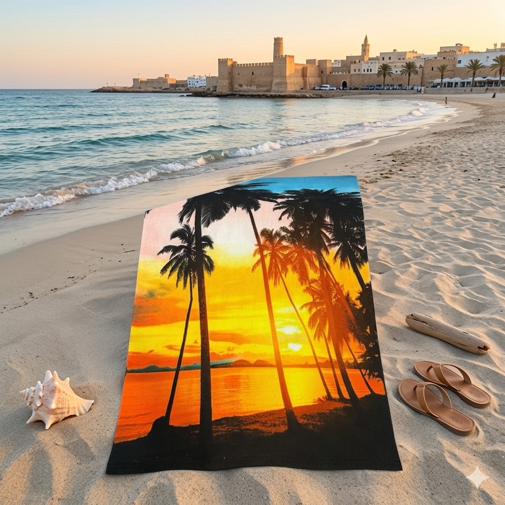 Serviettes de plages PALMES - MBH