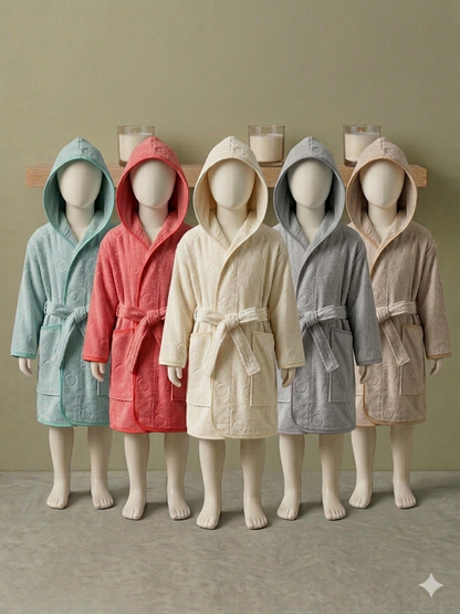 Peignoir enfant avec Bulle 5-8 ans - MBH