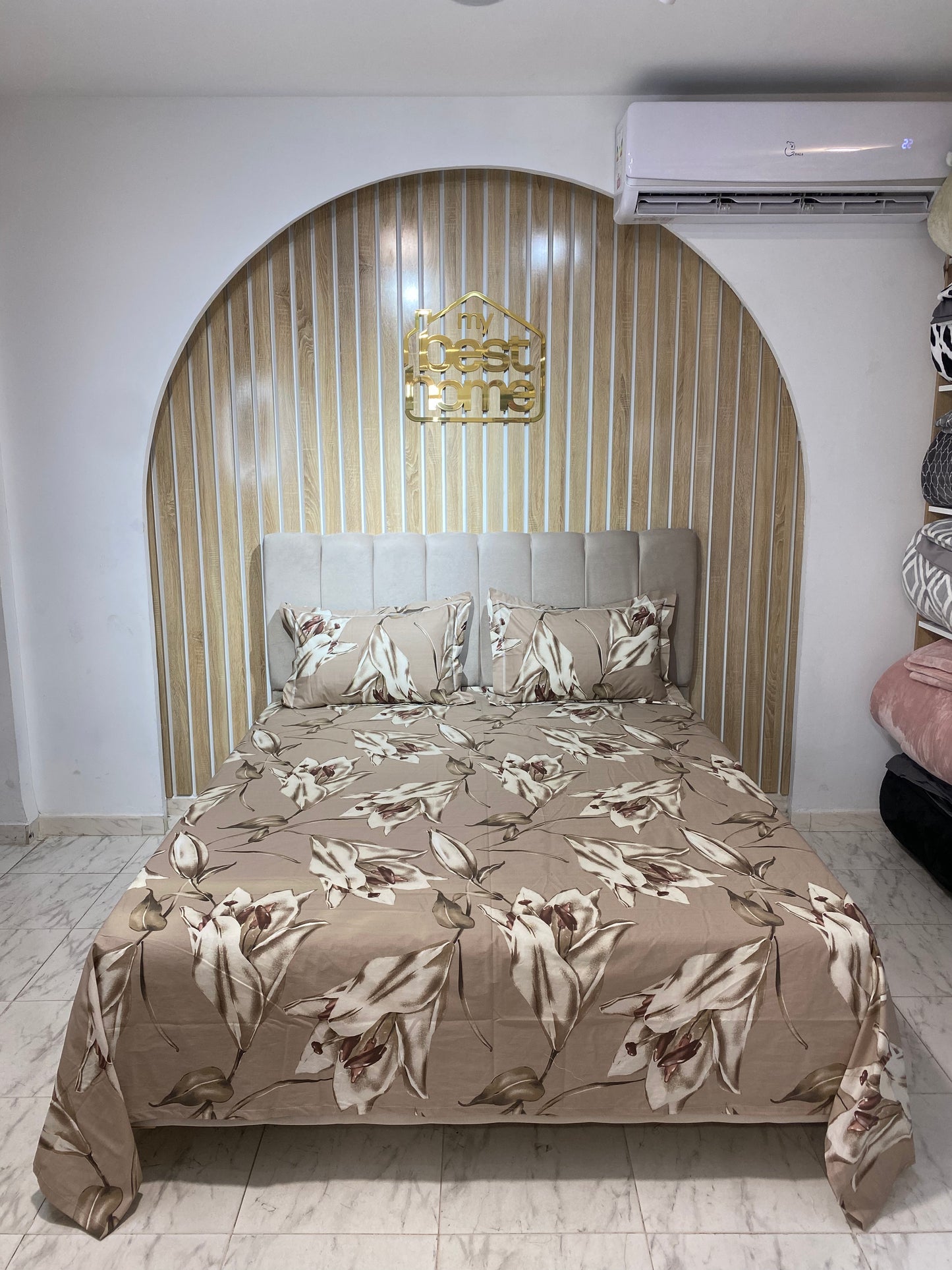 Parure de Lit 100% Popeline de Coton – Élégance & Confort
