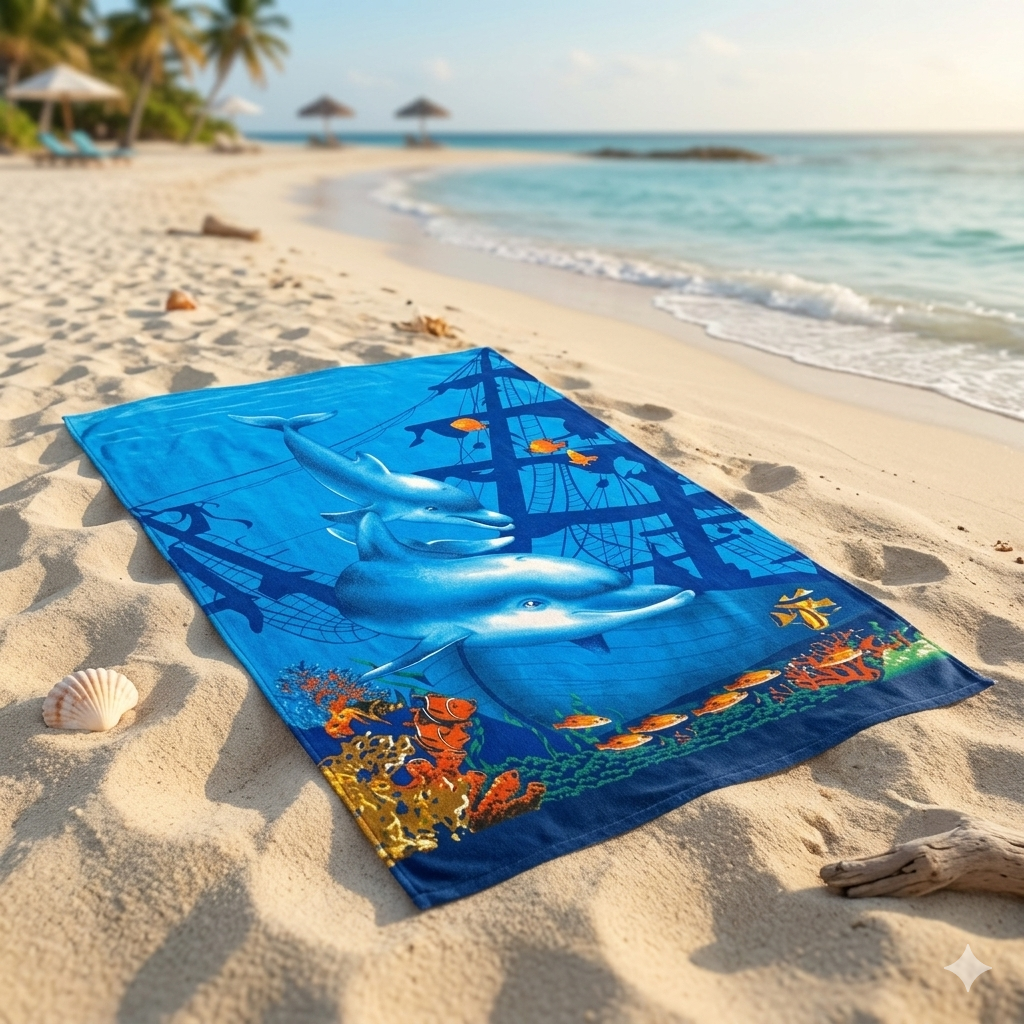 Serviettes de plages POISSONS- MBH